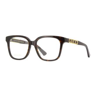 Gucci GG1192O002 Square Full Rim Acetate Eyeglasses - Havana