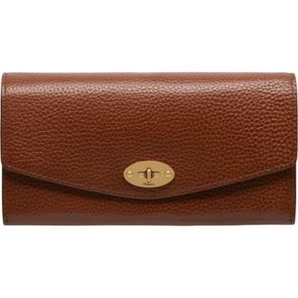 Mulberry Darley Leather Continental Wallet in Oak at Nordstrom
