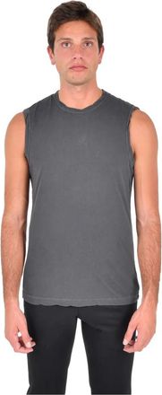 James Perse Tops, Heren, Grijs, L, Katoen, Cotton Jersey Tanktop