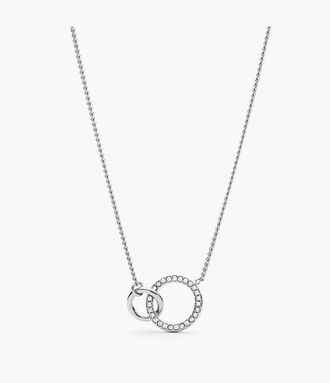 Fossil Womens Stainless Steel Pendant Necklace