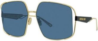 Dior ARCHIDIORS1UB0B0 Square Full Rim Sunglasses - Gold