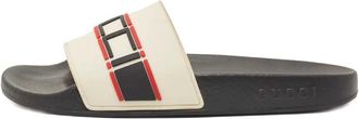 Gucci Sandali slides con logo - Bianco