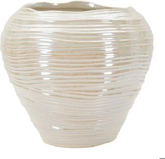 Mauro Ferretti Jarr&oacute;n Decorativo Mauro Ferretti Redondo Perla 27x24 Cm