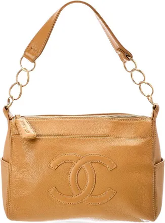 Chanel Brown Caviar Leather Shoulder Bag (Authentic Pre-Loved)