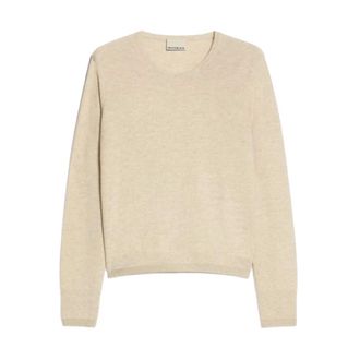 Pennyblack Pbplusso Ronde hals Trui - Dames - Ronde hals truien - Beige - L - Wol - Truien & Vesten