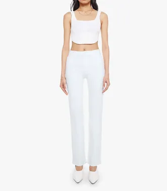 Mother Kick It Straight Leg Jeans In Totally Innocent