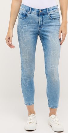 Angels 7/8-Jeans ANGELS Ornella Beauty, Damen, Gr. 34, L&auml;nge 26, heaven blau random used, Denim/Jeans, Obermaterial: 89% Baumwolle, 8% Polyester, 3% Elasthan