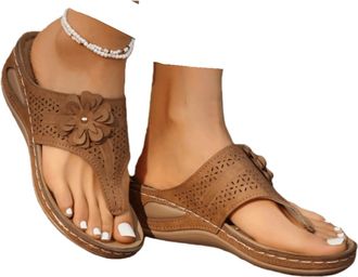 Generic Orthopedic Sandals For Women Arch Support Closed Toe Arch Support Flip Flops for Women Orthotic Sandals for Plantar Fasciitis Lightweight Thong Sandal