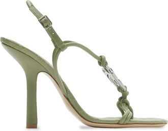 Burberry 105 mm Ronda leren sandalen - Groen