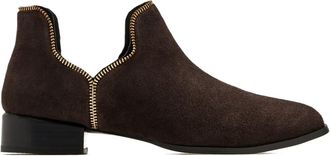 Senso zip-detail boots - women - Suede/Calf Leather/Calf Leather - 40 - Brown