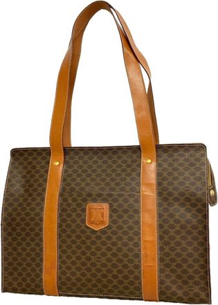 Celine Brown Pvc Tote Bag (Pre-Owned)