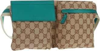 Gucci Pre-owned Canvas Heuptas - Dames - Vintage Heuptassen - Beige - ONE Size - Vintage