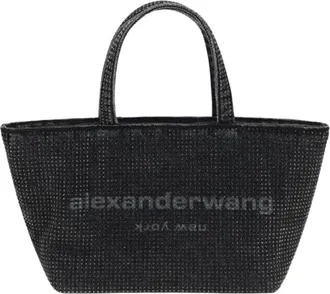 Alexander Wang Punch Crystal Mini Tote - - Bags - Donna - Nero - ONE SIZE