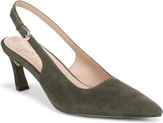 Naturalizer Madison Slingback Pointed Toe Pump in Cactus Clay Suede at Nordstrom, Size 8.5