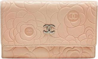 Chanel Pre-owned Wallets, female, Pink, Size: ONE SIZE Pre-owned Leather Wallet