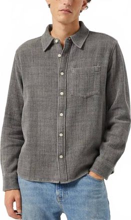 Corridor Pigment Dyed Waffle Shirt In Grey