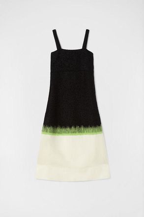 Jil Sander WomenS Black Colorblock Sleeveless Dress, Size 44