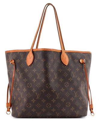 Louis Vuitton Brown Monogram Canvas Neverfull Mm (Authentic Pre-Loved)