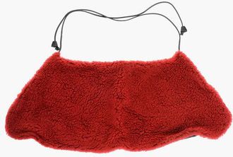 Dsquared2 Faux Fur Solid Color Scarf size Unica