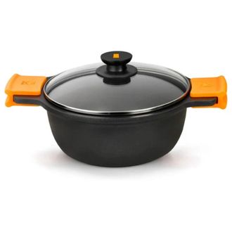 Bra Casseruola con coperchio in vetro BRA A270332 Nero &Oslash; 32 cm