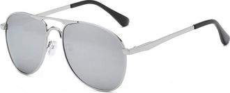 Generic Polarized Sunglasses for Men - Retro Frog Mirror Double Beam, UV Protection, Elastic Frame for Fishing and Mountaineering