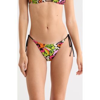 Rip Curl Blooming Side Tie Reversible Bikini Bottoms at Nordstrom, Size Xx-Large