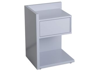 Schubiger M&ouml;bel Nachttisch Count Lichtgrau Rechts