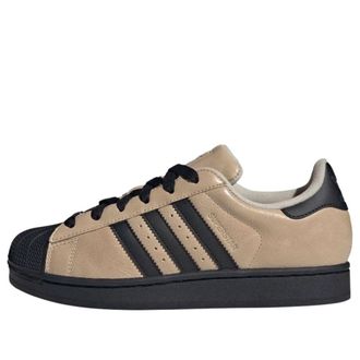 adidas (WMNS) adidas Superstar II Crystal Linen Beige Black IH6661