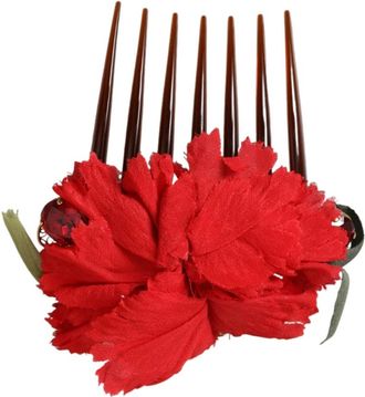 Dolce & Gabbana Haarkam - Dames - Haaraccessoires - Rood - ONE Size - Accessoires