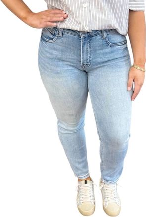 Kut from the Kloth Rachel High Rise Fab Ab Mom Jeans In Light Wash