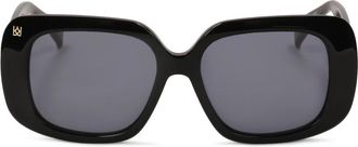 Kazar Klassieke zwarte zonnebril - Dames - Zonnebrillen - Zwart - ONE Size - Accessoires
