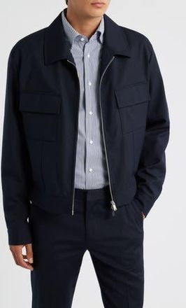 BOSS Casper Wool Jacket in Dark Blue at Nordstrom Rack, Size 38 Regular