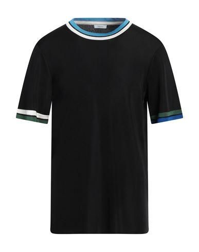 Tシャツ・カットソー Ferragamo Cotton Top With Shaped Neckline black Black T-shirt with logo FERRAGAMO - Vitkac France
