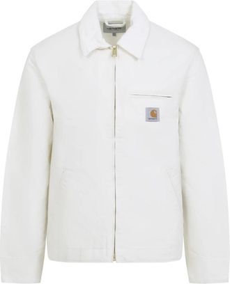 Carhartt Work in Progress Detroit Jacket - Heren - Zomerjassen - Wit - S - Katoen - Jassen