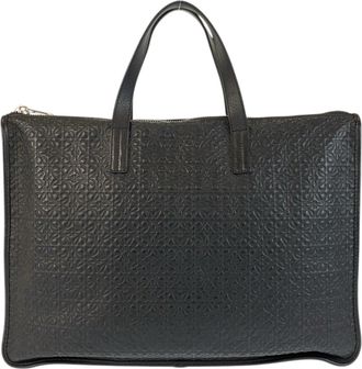 Loewe Black Leather Briefcase (Pre-Owned)