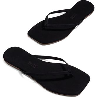 Tkees Lily Square Toe Flip Flop in Sable at Nordstrom, Size 11