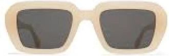 Mykita Nima Zonnebril - Dames - Zonnebrillen - Wit - 52 MM - Accessoires