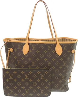 Louis Vuitton Brown Monogram Handbag Pouch Tote Bag (Pre-Owned)