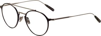 John Varvatos Mens 50mm Navy Gunmetal Opticals