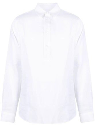 Orlebar Brown long-sleeve polo shirt - White