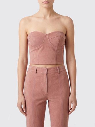 Patrizia Pepe Top bustier in jersey stretch con scollo a cuore