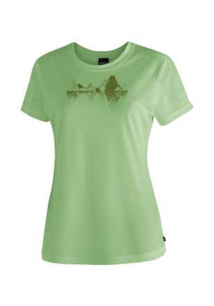 Maier Sports T-Shirt MAIER SPORTS Tilia Pique W, Damen, Gr. 34, gr&uuml;n (hellgr&uuml;n), 100% Polyester, Rundhals, Shirts T-Shirt, Damen Funktionsshirt, Freizeitshirt mit 