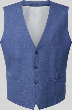 Christian Berg Weste mit V-Ausschnitt und Eingrifftaschen in Royal, Gr&ouml;&szlig;e 48