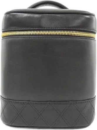 Chanel Pre-owned Handbags, female, Black, Size: ONE SIZE Pre-owned Leather chanel-bags