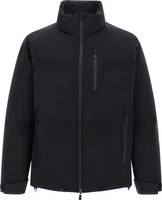 Herno Piumino trapuntato a collo alto - Nero