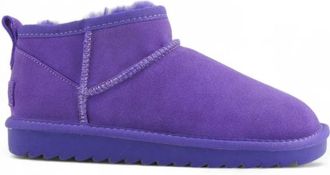 Colors Of California Korte Winterlaars - Dames - Winterlaarzen - Paars - 36 EU - Leer - Schoenen