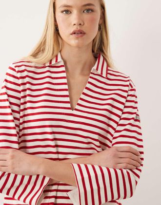 Polo Ralph Lauren Pullover in maglia rosso a righe