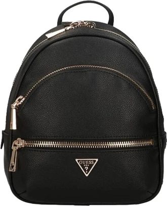 Guess Zwarte PU Leren Schoudertas - Dames - Rugzakken - Zwart - ONE Size - Leer - Tassen