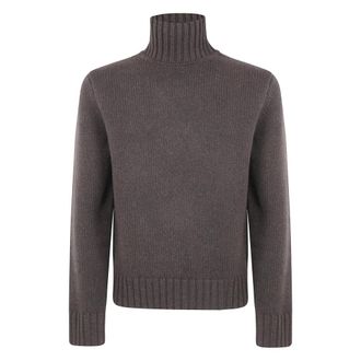 STUDIO NICHOLSON Neat Fit Crew Neck Sweater - Heren - Truien - Bruin - Maat: S