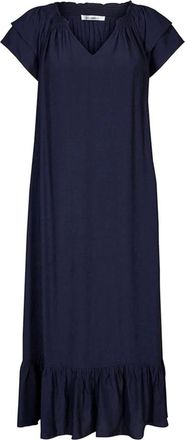 Co'Couture Dames, Jurken, Blauw, Maat: S Viscose